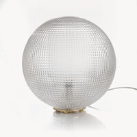 Diamond Glass Globe Table Lamp