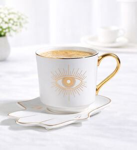 Home Deco and More Eye Cup Hamsa Tray 2-piece Set, Packshot View