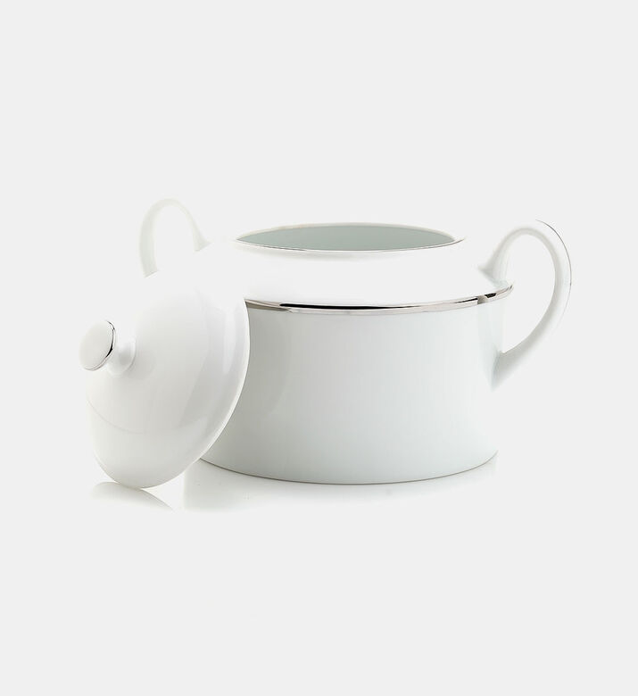 Porcelain Silver Trim Soup Tureen