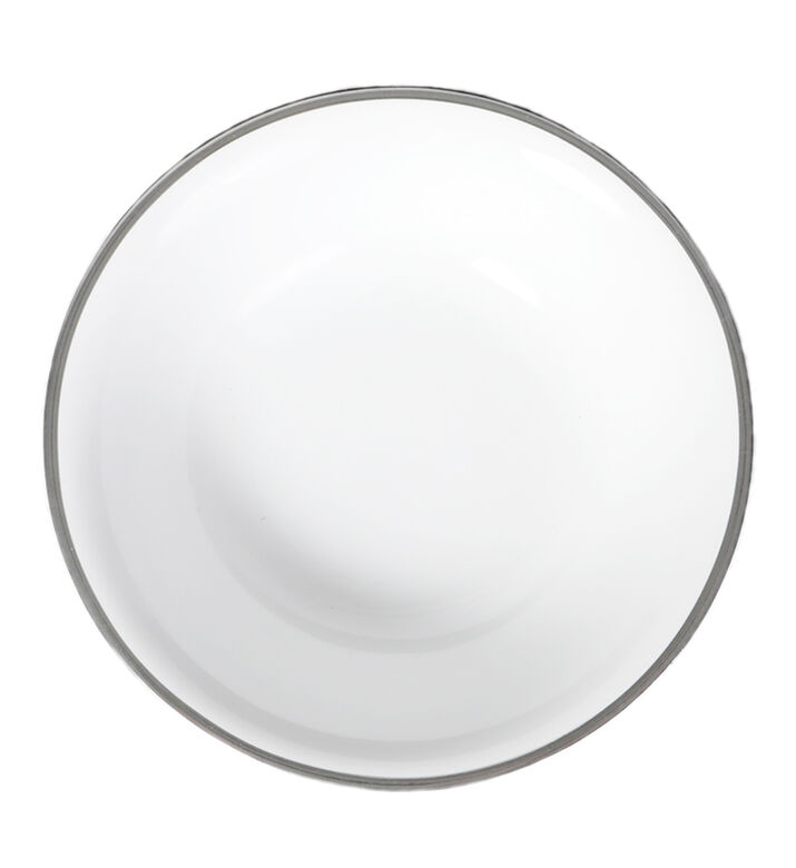 Silver-rimmed Soup Plates 6-piece Set - 20 Cm