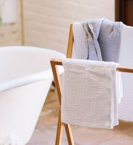 Bamboo Folding Towel Rack
