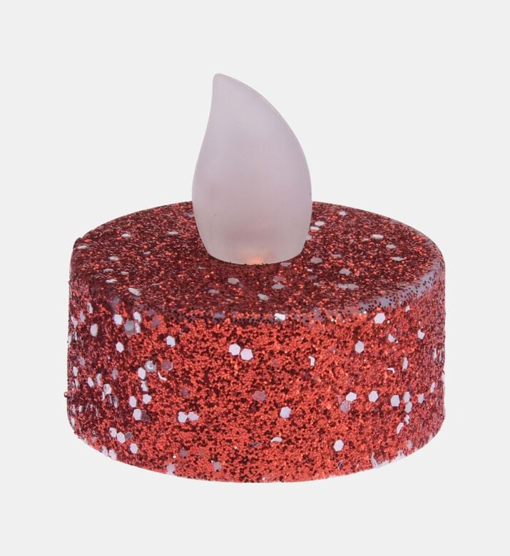 Home Deco and More Tealight Led Red Glitter S6, Packshot View