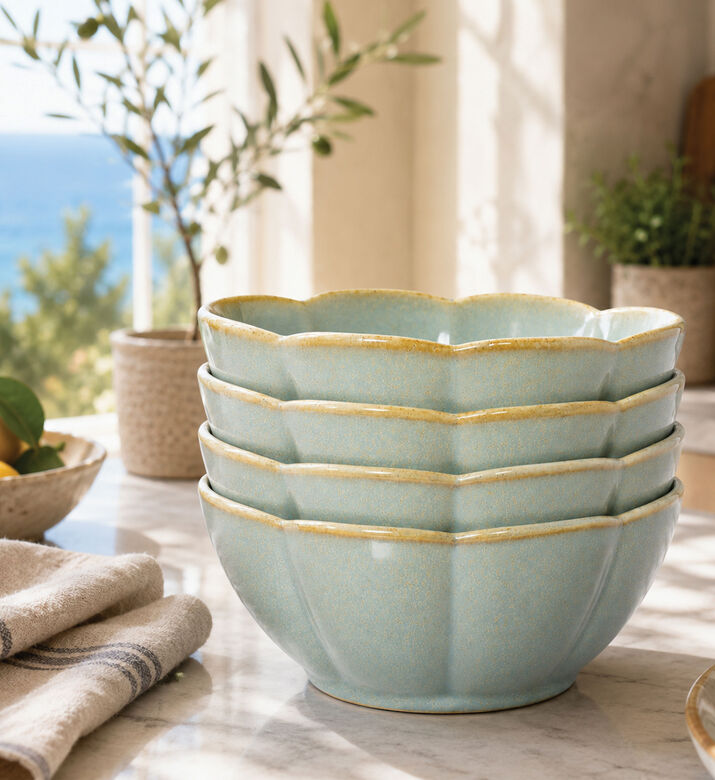 Home Deco and More Ru Kiln Antique Porcelain 4-piece Set, Packshot View