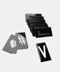 Light Alphabet Black