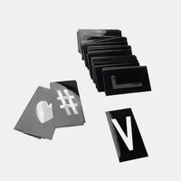 Light Alphabet Black