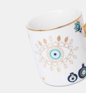 Home Deco and More Eye Handled Ceramic Mug - 320ml, Packshot View