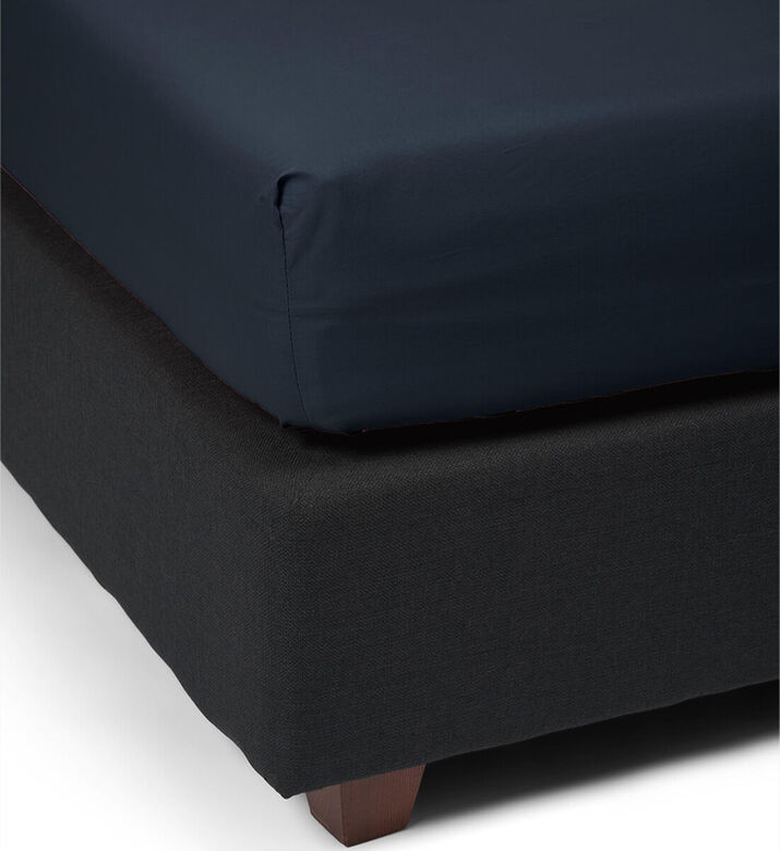 Essenza Minte Cotton Stain Fitted Sheet, Blue, 160x200-cm, Packshot View