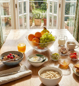 Home Deco and More Stoneware Organic-shape Bowl, Packshot View