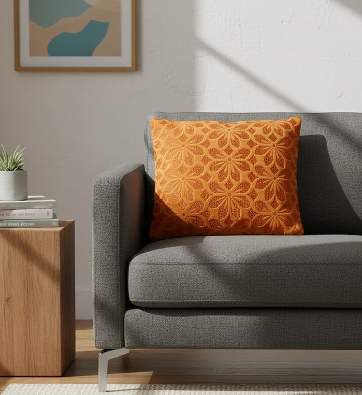 Home Deco and More Nala Cotton Rectangular Cushion, Packshot View