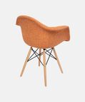 Wooden Base Fabric Armchair