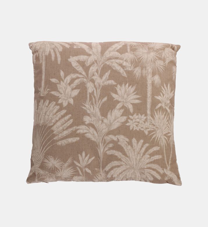 Palm Tree-inspired Print Square Cushion