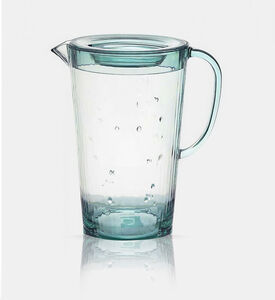 Home Deco and More Acrylic Raindrop Design Pitcher, Green, 1.6-l, Packshot View