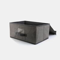Flip Lid Striped Storage Box
