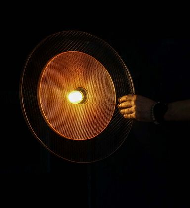 Leher Circular Iron Floor Lamp