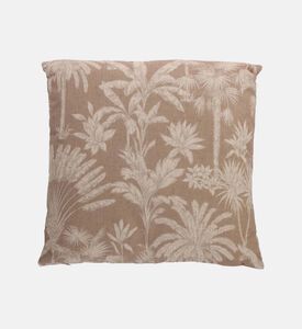 H and S Collection Palm Tree-inspired Print Square Cushion, Packshot View