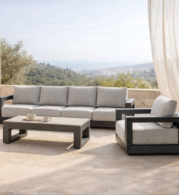Home Deco and More Zeus 4-piece Table & Sofa Set, Packshot View