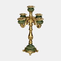 Polyresin Vintage Candle Stick - 26 X26 X 39.5 Cm