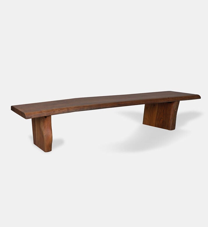 Home Deco and More Ethnic Acacia Wood Bench, Dark-brown, 300-cm, Packshot View Home Deco and More Ethnic Acacia Wood Bench, Dark-brown, 300-cm, Packshot View
