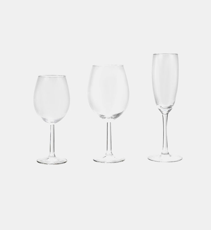 Wine And Champagne Glasses 18-piece Set