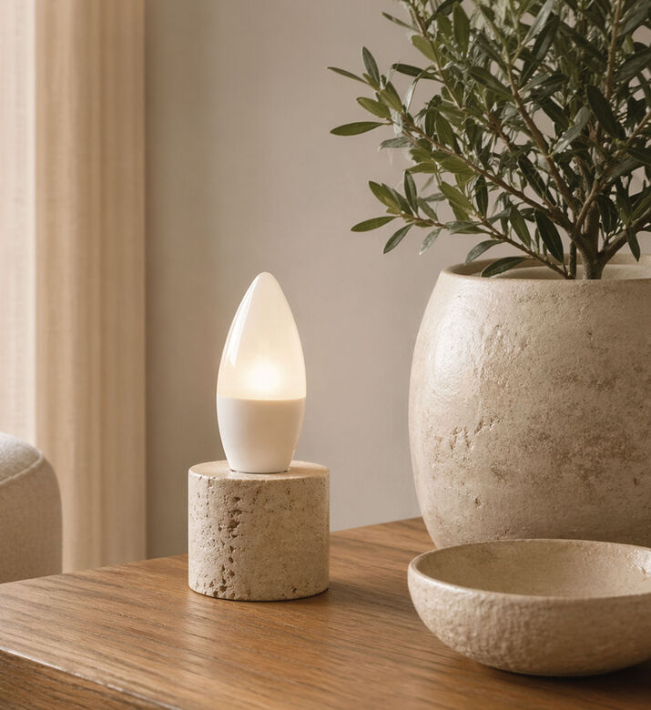 Brilliant Easydim Glass Candle Led Light, Packshot View