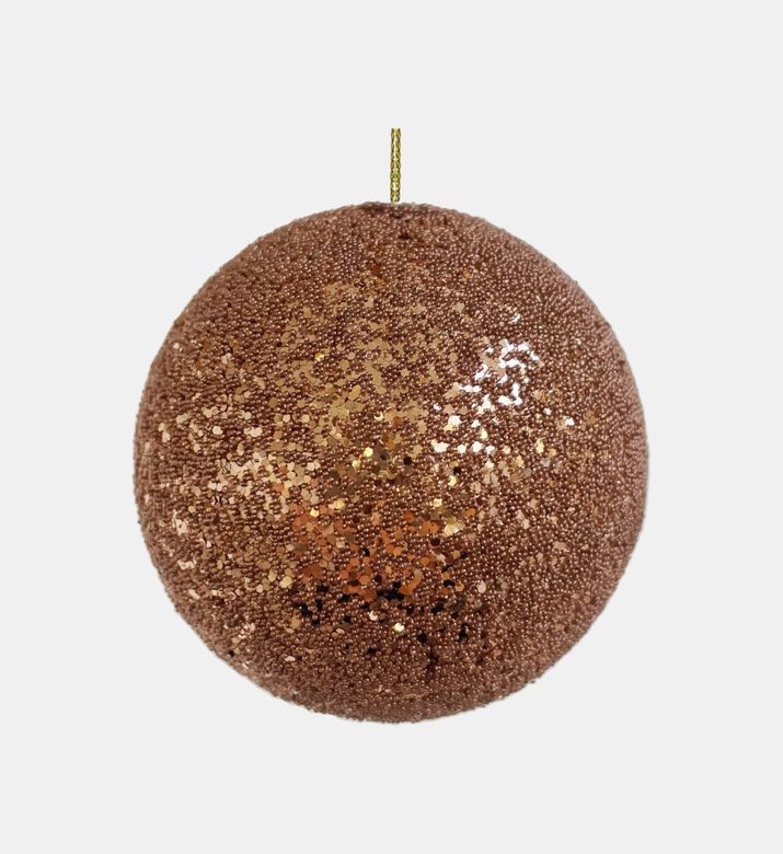 Beaded-glittered Copper Bauble