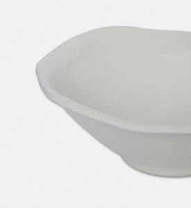 Home Deco and More Signature Ceramic Small Serving Bowl Set Of 4, White, S, Packshot View