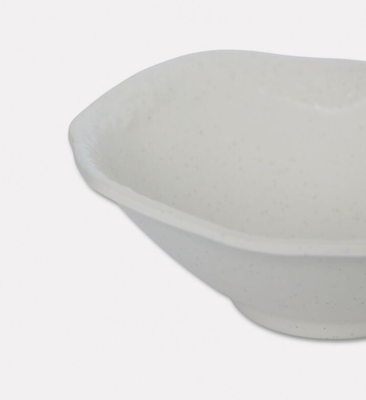 Home Deco and More Signature Ceramic Small Serving Bowl Set Of 4, White, S, Packshot View