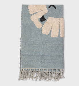 Home Deco and More Dyed Cotton Chenille Lion-print Rug, Packshot View