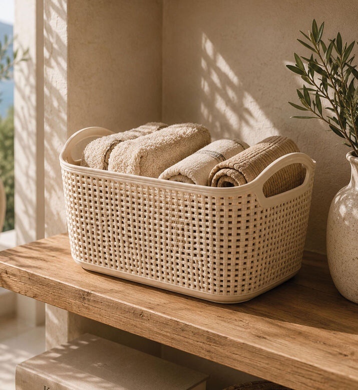Home Deco and More Deep Rectangular-shaped Basket, Packshot View