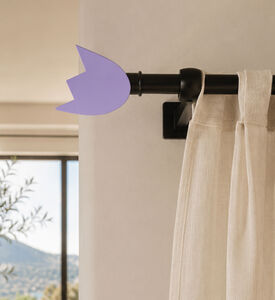 Golfino Tulip Wood Curtain Rod Finial, Packshot View