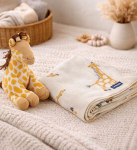 Cannon Knitted Cotton Blanket Toy Pair, Packshot View