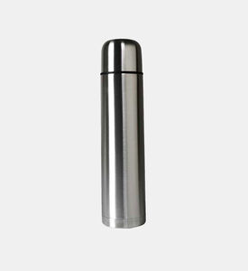 Excellent Houseware Stainless Steel Thermos Bottle, Silver, 85x85x330-mm, Packshot View