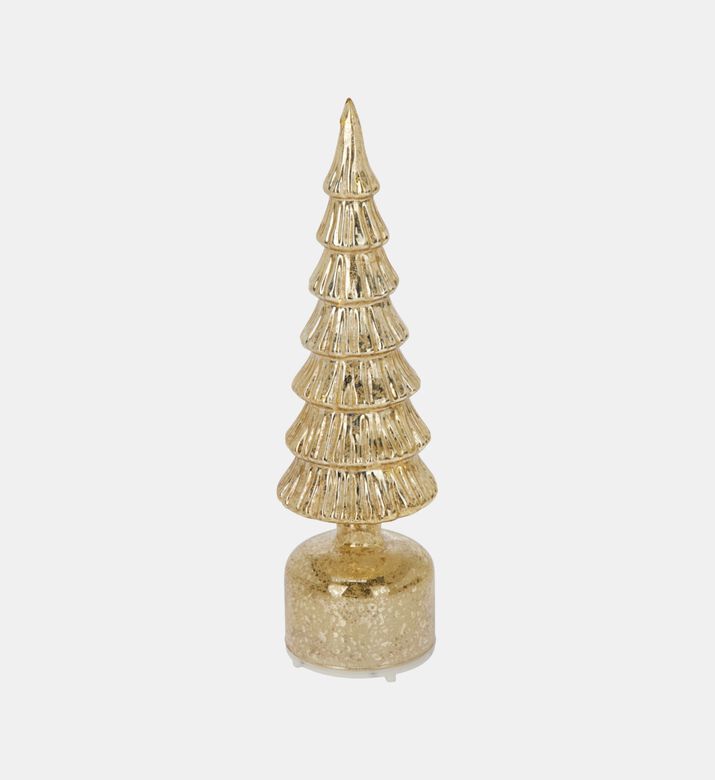 Home Deco and More Tree Glass Led Gold, Packshot View