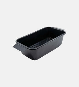 Salt and Pepper Sunday Bake Chef Loaf Pan With Insert 24x14x7.5 Cm, Black, 24x14x7.5-cm, Packshot View