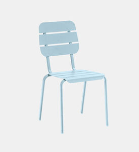 Ezeis Alicante Aluminum Stackable Chair, Blue, Packshot View