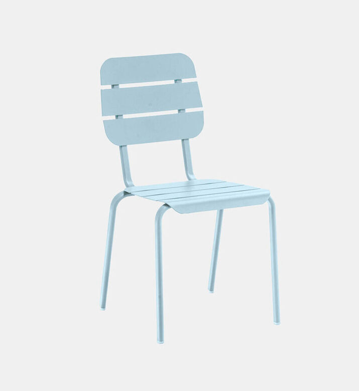 Ezeis Alicante Aluminum Stackable Chair, Blue, Packshot View