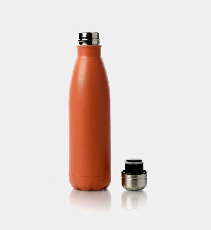 Excellent Houseware Stainless Steel Vacuum Flask Bottle, Orange, Packshot View