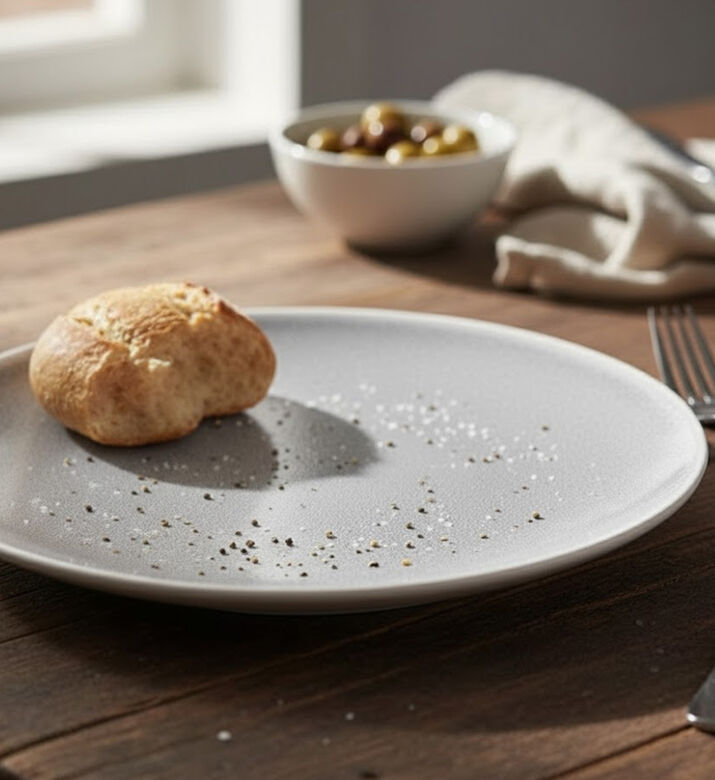 Home Deco and More Ceramic Gradient Round Plate, Packshot View