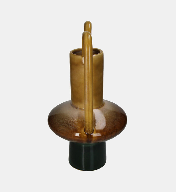 Handled Glazed Stoneware Vase 25x23x42cm