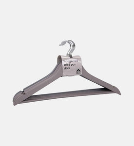 Home Deco and More Wooden Hangers 6-piece Set - 44.5 X 1.2 X 23 Cm, Packshot View