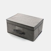 Flip Lid Striped Storage Box