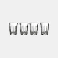 Striped Short Drinking Glasses4-piece Set