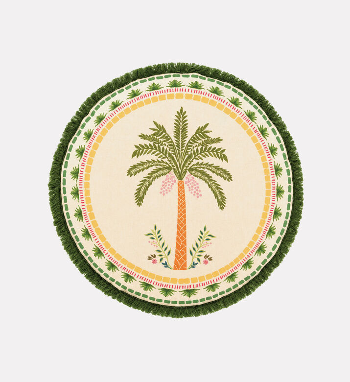 Home Deco and More Pineapple Round Cushion, Packshot View