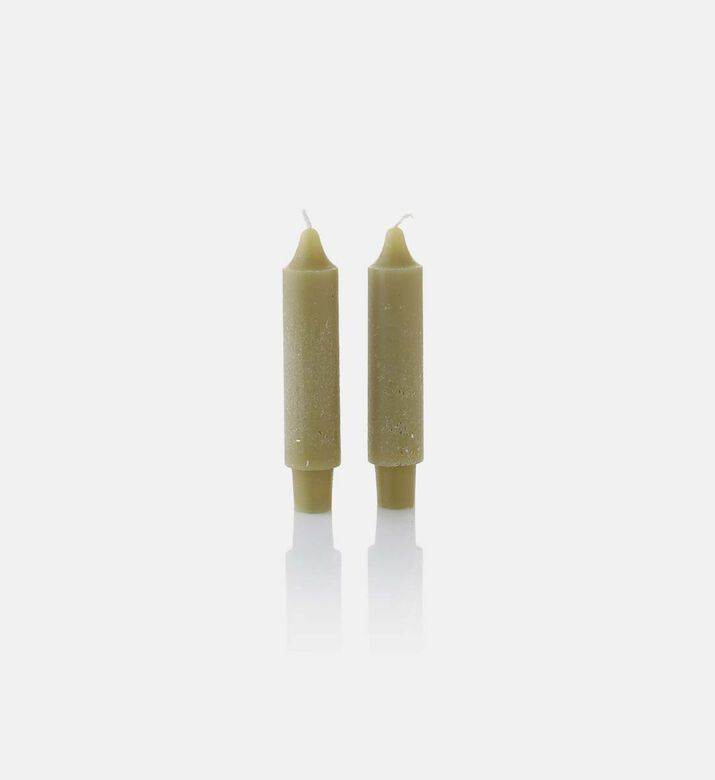 Cylindrical Thick Candles 2-piece Set