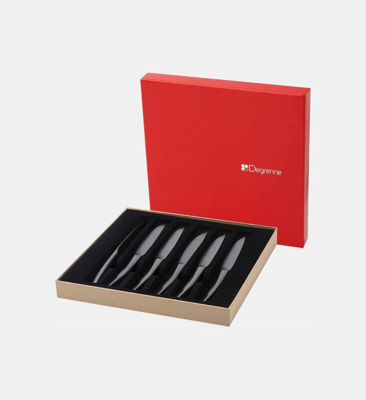 Guy Degrenne Monobloc Steak Knives 6-piece Set, Packshot View