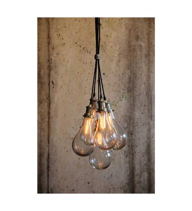 Hanging Lamp Fida Glass Nickle