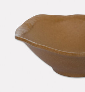 Home Deco and More Signature Ceramic Small Serving Bowl Set Of 4, Brown, S, Packshot View