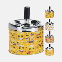 Metal Emoji-print Ashtray