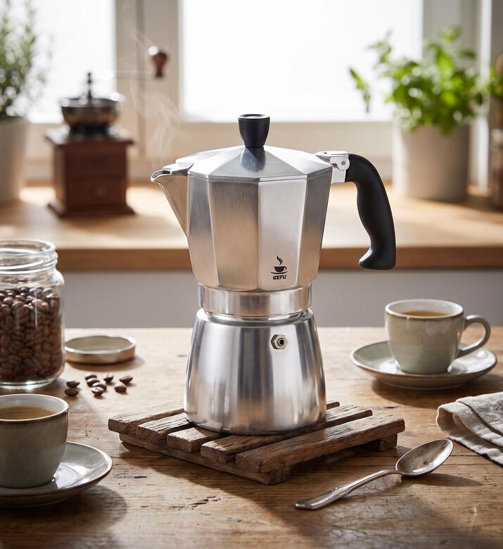 Gefu Lucino 6-cups Espresso Maker, Packshot View