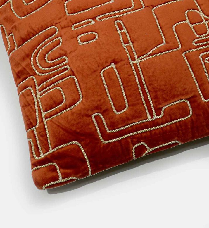 Home Deco and More Chess Cotton Square Cushion, Packshot View